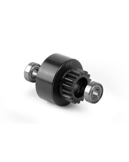 CLUTCH BELL 17T WITH OVERSIZED 5x12x4MM BALL-BEARINGS - V2 - 358527 -