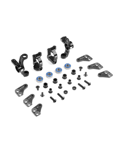 ALU STEERING BLOCKS & 7° C-HUBS - LIGHTWEIGHT - SET - XRAY - 360901