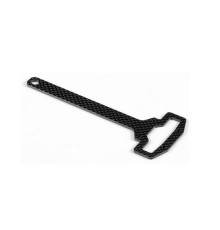 XB4 2WD Platine sup. AV carbone - XRAY - 361162