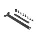 GRAPHITE CHASSIS BRACE UPPER DECK - SHORT PACK (2) - 361168 - XRAY