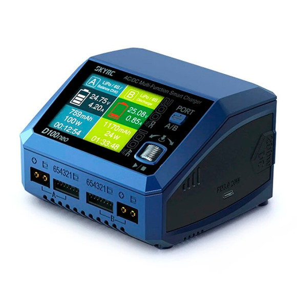 Chargeur Duo D100 Neo AC/DC 10A 200W - SKYRC - SK100199