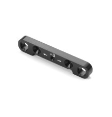 ALU LOWER SUSP. HOLDER HS BULKHEAD -WIDE -FRONT-FRONT - XRAY - 362314