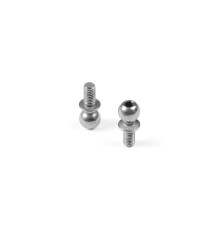 HARD STEEL BALL END 5.4MM WITH THREAD 6MM -NICKEL (2) - XRAY - 362656