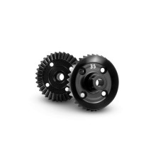 ALU DIFF. BEVEL GEAR 35T - 7075 T6 HARD COATED - 364945 - XRAY