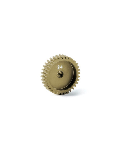 ALU PINION GEAR - HARD COATED 34T / 48 - 365734 - XRAY