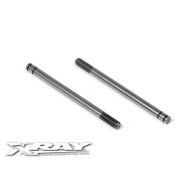 FRONT HARDENED SHOCK SHAFT (2) - 368160 - XRAY