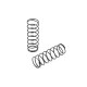 REAR BIG BORE CONICAL SPRING-SET L57.5MM - 4 DOTS (2) - XRAY - 368484