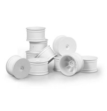 4WD REAR WHEEL AERODISK WITH 14MM HEX - WHITE (10) - 369901 - XRAY