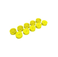 4WD FRONT WHEEL WITH 12MM HEX - YELLOW - HARD (10) - XRAY - 369902-Y