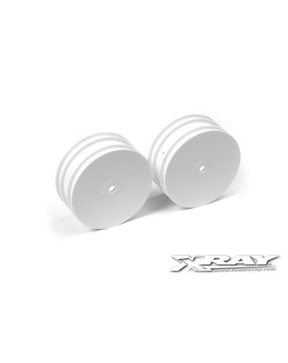 4WD FRONT WHEEL AERODISK WITH 14MM HEX - WHITE - V2 (2) - 369910 - XR