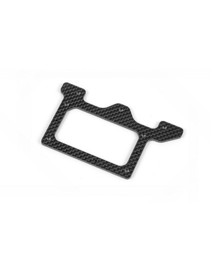X10'15 GRAPHITE 2.5MM REAR POD LOWER PLATE - 371145 - XRAY