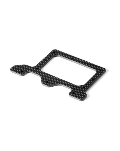 X10'16 GRAPHITE 2.5MM REAR POD LOWER PLATE - 371151 - XRAY