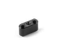 ALU HOLDER 2 PINS FOR SIDE LINK CARBON PLATE - BLACK - XRAY - 371186