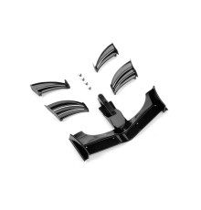X1 COMPOSITE ADJUSTABLE FRONT WING - BLACK - ETS APPROVED - 371203-K 