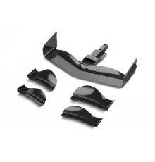 X1 COMPOSITE ADJUSTABLE FRONT WING - BLACK - FLAT - XRAY - 371204-K