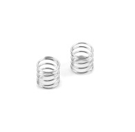 FRONT COIL SPRING FOR 4MM PIN C 0.9 - SILVER (2) - XRAY - 372191