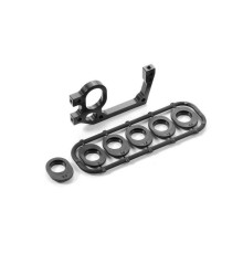 X1 ALU REAR BULKHEAD - LEFT + RIDE HEIGHT ADJUSTERS - 373022 - XRAY