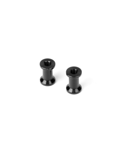 ALU REAR BRACE MOUNT 10.5MM - BLACK (2) - XRAY - 373075
