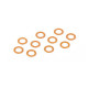 Rondelles alu orange 5.3x7.8x0,5mm (10) - XRAY - 373120-O