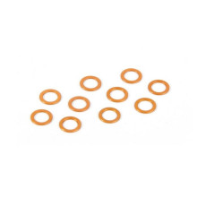 ALU SHIM 5.3x7.8x0.5MM - ORANGE (10) - 373120-O - XRAY