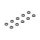 Rondelles alu noires 2.5x5x1.0mm (10) - XRAY - 373131-K