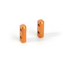 ALU SERVO MOUNT - ORANGE (2) - 376255-O - XRAY