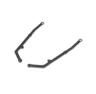 X12'23 GRAPHITE SIDE BRACE 2.5MM - RIGHT & LEFT - XRAY - 376330