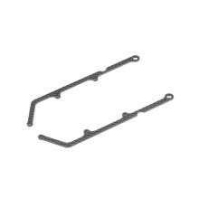X12 CARBON SIDE BRACE FOR 1-PIECE CHASSIS 1.6MM (2) - XRAY - 376335
