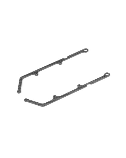 X12 CARBON SIDE BRACE FOR 1-PIECE CHASSIS 1.6MM (2) - XRAY - 376335
