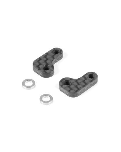 X1 CARBON SIDE BRACE ARM FOR 1-PIECE CHASSIS (2) - XRAY - 376337