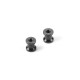 ALU MOUNT 6.0MM WITH M2.5 THREAD - BLACK (2) - XRAY - 376380
