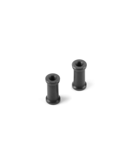 ALU MOUNT 10.0MM WITH M2.5 THREAD - BLACK (2) - XRAY - 376381