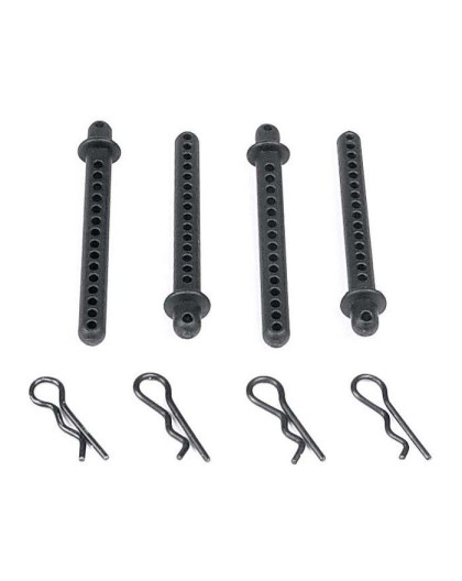 Support de carrosserie (4) + clips - XRAY - 381300