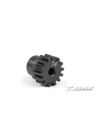 STEEL PINION GEAR 14T / 48 - 385614 - XRAY