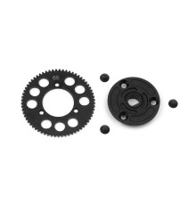 STEEL SPUR GEAR 65T / 48 + COMPOSITE SPUR GEAR ADAPTER - 385665 - XRA