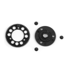 STEEL SPUR GEAR 54T / 48 + COMPOSITE SPUR GEAR ADAPTER - 385654 - XRA