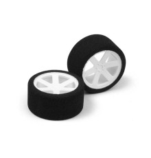 REAR FOAM TIRE MOUNTED (2) - SOFT - 389531 - XRAY