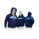 XRAY SWEATER HOODED WITH ZIPPER - BLUE (XS) - XRAY - 395600XS