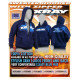 XRAY SWEATER HOODED WITH ZIPPER - BLUE (L) - XRAY - 395600L
