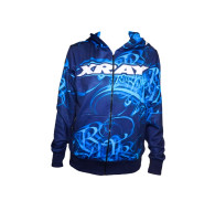 XRAY SWEATER HOODED - HD GRAPHICS - BLUE (L) - XRAY - 395602L