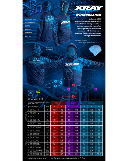 XRAY HIGH-PERFORMANCE JUNIOR WINDBREAKER (L) - XRAY - 396001L