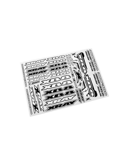 XRAY XB8 STICKER FOR BODY - WHITE - 397359 - XRAY