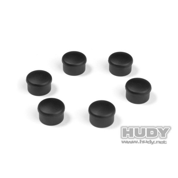 Cap For 22mm Handle - Black (6) - HUDY - 195062-K