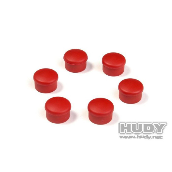 Cap For 22mm Handle - Red (6) - HUDY - 195062-R