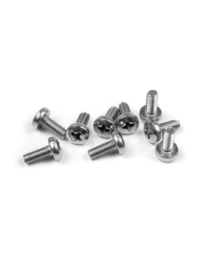 SCREW PHILLIPS M2.5x6 - STAINLESS (10) - 907257 - XRAY