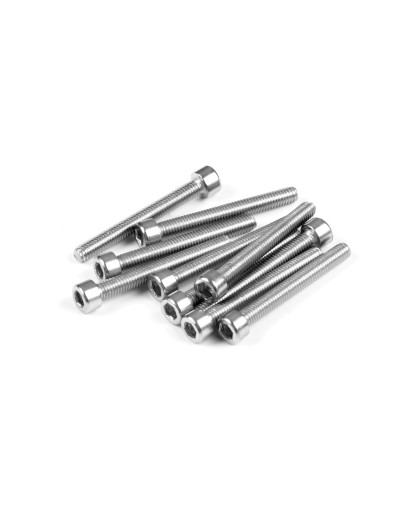 HEX SCREW SOCKET HEAD CAP M3.5x30 - STAINLESS (10) - XRAY - 908380