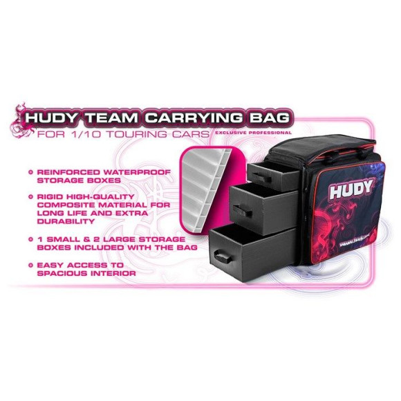 Hudy 1/10 Carrying Bag With Drawers - V3 - HUDY - 199100