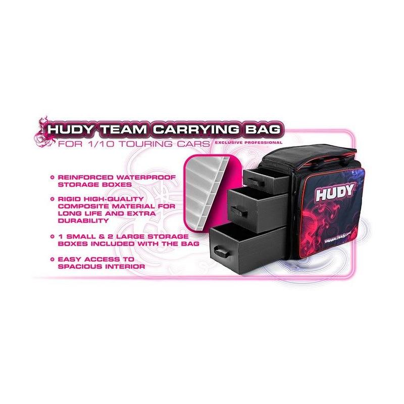Hudy 1/10 Carrying Bag With Drawers - V3 - HUDY - 199100