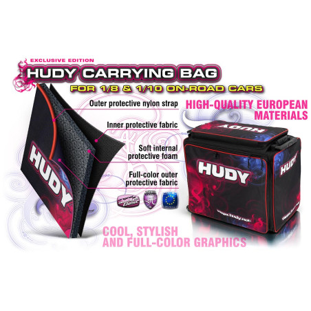 Hudy 1/10 & 1/8 Carrying Bag + Tool Bag - HUDY - 199120
