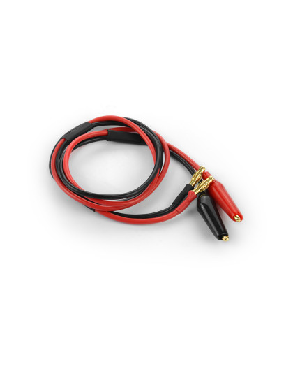 CABLE 600MM WITH 4MM BANANA PLUGS & CROCODILE CLIPS - 104092 - HUDY